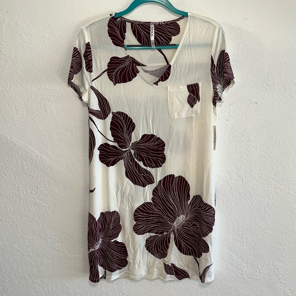 NWT Soma Cool Nights Short Sleeve Sleepshirt Nightgown Harvest Floral For Fall - Picture 1 of 12